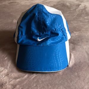 NIKE Blue and White Vintage Style Hat